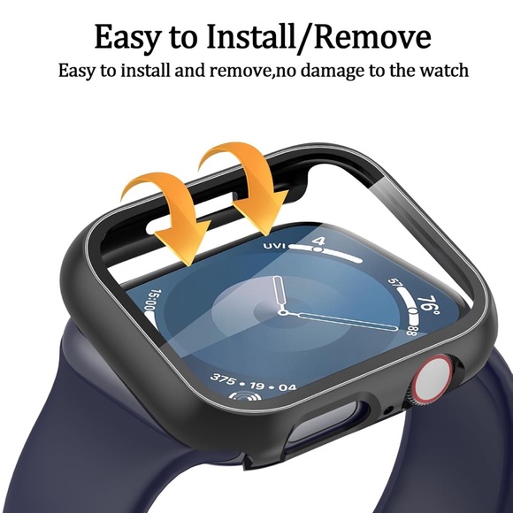 NWT 3 pk Apple Watch Covers/Cases - Black, Rose Gold, Clear - Picture 5 of 7